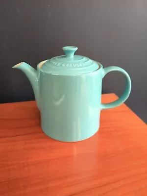 LE CREUSET Medium Grand Coffee / Tea Pot 1.3L  Turquoise / Teal • £15