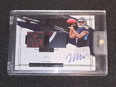 2022 Impeccable Elegance Malik #102 Willis Rookie Dual Patch Auto Rpa /5 Titans  • $23.50