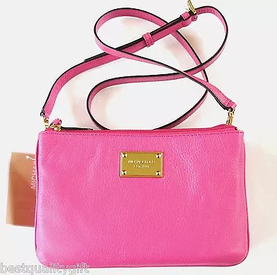 New Michael Kors Item Gusset Zinniapink Genuine Leather Crossbodyclutchbag • $189.99