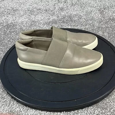 Vince Shoes Women's Size 8 M Round Toe Slip On Low Top Gray Leather • $29.99