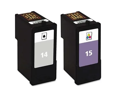No 14 & 15 Ink Cartridges Non-OEM Alternative For Lexmark X2650 X2670 Z2320 • £19.99