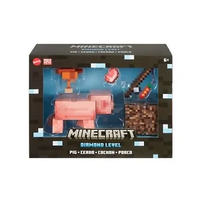 Minecraft Pig Diamond Level Mini Figure & Accessories BRAND NEW • $39.99