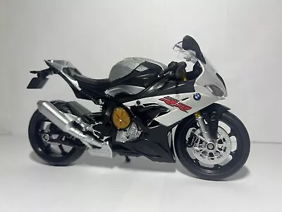 BMW S1000RR Gray 1/12 Scale Diecast Metal Model Motorcycle • $24.99