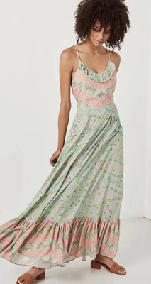 $120 • Buy SPELL & THE GYPSY COLLECTIVE- City Lights Strappy Maxi, Sage. Size M
