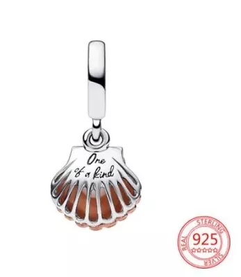 SHELL & PEARL (One Of A Kind) Rose Gold S925 Silver Charm By Charm Heaven • $29.90