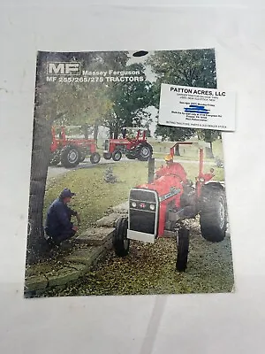 Brochure For Massey Ferguson MF 255/265/275 Tractors • $15