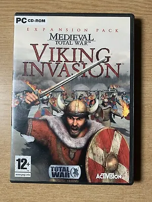Medieval Total War Viking Invasion PC GAME EXPANSION PACK Complete UK Fast Post • £1.99