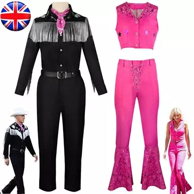 2024 Movie Barbie Ken Mens Womens Cosplay Carnival Costume Uniform Fancy Dress • £22.99