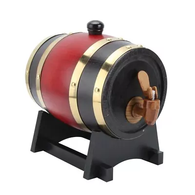 HG 1.5L Household Mini Oak Wood Barrel Wine Keg Bucket Home Brewing Accessory DO • $166.77