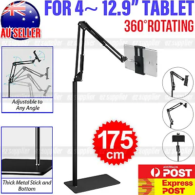 $9.99 • Buy Adjustable Hands Free Floor Stand Holder For Tablet IPad IPhone Up To 12.9 HOT