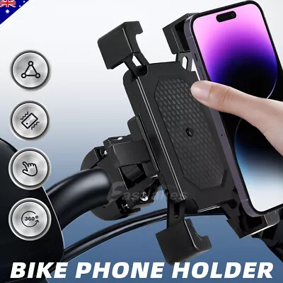 Bike Mobile Phone Holder Bicycle Handlebar Mount 360° Rotation For Motorcycle AU • $19.99