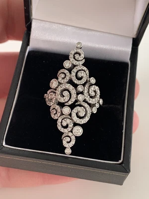 £1650 • Buy 18ct Gold 1.89 Carat Diamond Large Heavy Ring, 18k 750