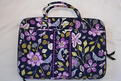 Vera Bradley Hard Sided Laptop Bag Case In Floral Nightingale W/o Shoulder Strap • $22.77