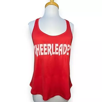 Soffe Cheerleader Tank Top Size Medium Red Racerback Sports Gym • £14.25