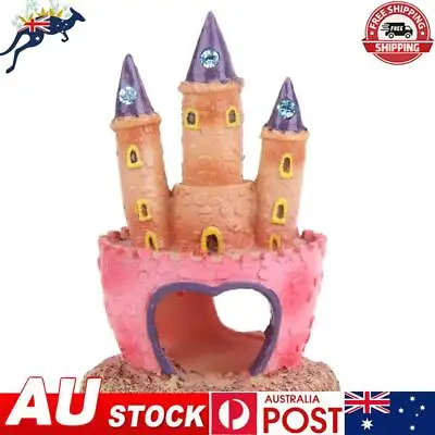 Small Aquarium Cartoon Castle Cute Castle Tower Mould For Home Garden Decoration • $11.39