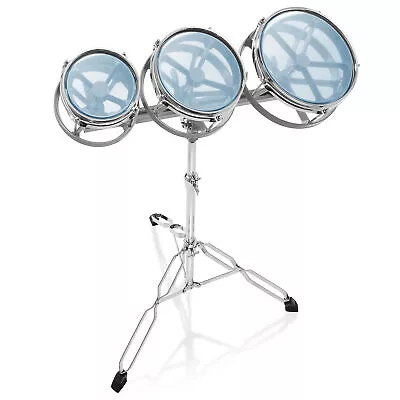 6  8  10  Roto Tom Drum Set - Double Braced Stand & Tunable Heads • $98.95