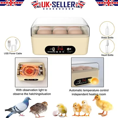 £33.29 • Buy Mini Egg Incubator Automatic Digital Poultry Egg Hatcher Egg Candler Hatching UK