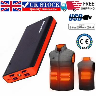 90000mAh Power Bank USB Charger Battery Pack For Heated Vest Jacket Gilet 5V UK • £13.99