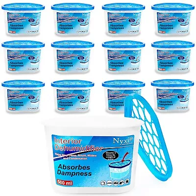 12 X Dehumidifier Interior Damp Trap Mould Moisture Mildew Remover Caravan Home • £11.97