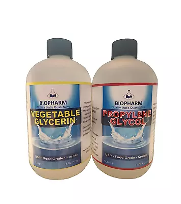 Propylene Glycol And Vegetable Glycerin Combo 2-Pack: One PG And One VG 500 ML • $31.23