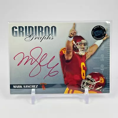 MARK SANCHEZ ROOKIE Gridiron Graphs AUTHOGRAPH 06/10! USC TROJAN! • $75