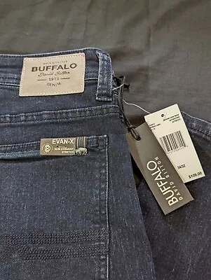 NWT Buffalo David Bitton Evan-x Slim Straight Stretch 34x32 Jeans • $39.99