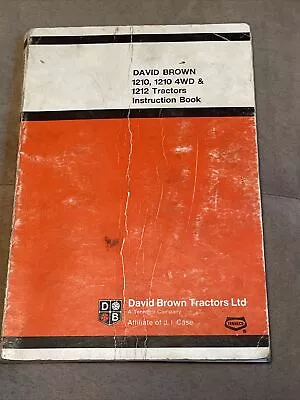 £25 • Buy David Brown 1210 1210 4WD & 1212 Tractor Instruction Manual Book 1974 9-5002 D10