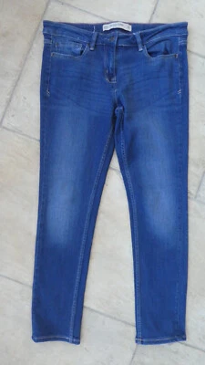 £6 • Buy NEXT Everyday Relaxed SKINNY  Denim Blue Jeans 12P Stretch