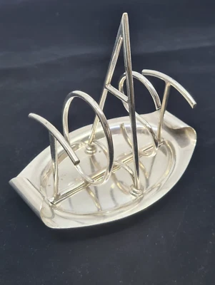 £20 • Buy Antique Walker & Hall Silver Plate Toast Rack. 1885-1905 - Rare