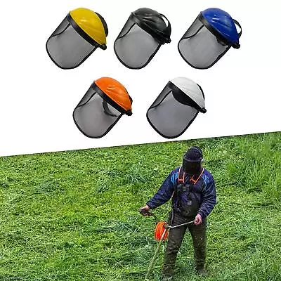 Chainsaws--Full Face Shield Steel Mesh Visor Lawn Mower Face Shield • £9.75