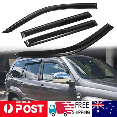$34.09 • Buy Fit For Toyota LandCruiser Prado 120 03-09 Luxury Weathershields Weather AU