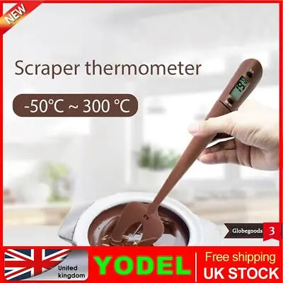 £11.39 • Buy Chocolate Food Temperature Meter Stirring Scraper Digital Spatula Thermometer