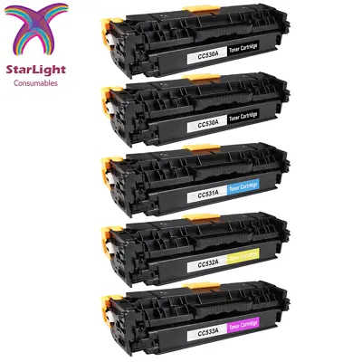 5 Toner Cartridge Compatible With HP CM2320 2320DN 2320FXI 2320N 2320NF • £46.39
