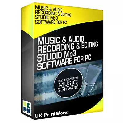 Music & Audio Sound Recording Editing Mixing Studio MP3 DVD CD Software For PC • £5.98