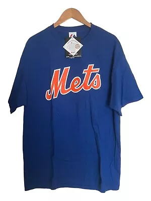 Vintage Blue New York Mets David Wright #5 Majestic Mens XL Shirt NWT • $15