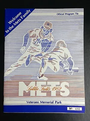 1982 Little Falls Mets Minor League Baseball Scorecard Program Dwight Gooden NM+ • $19.99