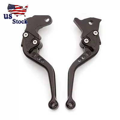 CNC Black For Honda VTX 1300 2003-2007 2008 Short Brake Clutch Lever Street Bike • $24.99