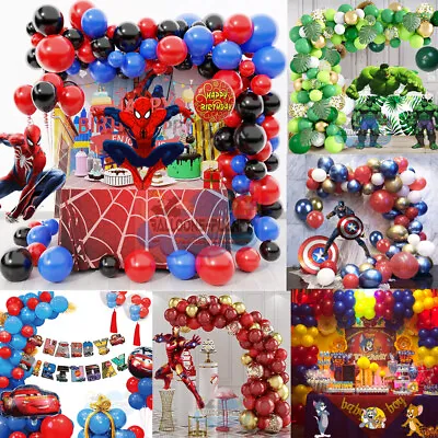 Marvel Incredible Hulk Spider-Man Batman Character Theme Balloons Arch Set UK • £3.97