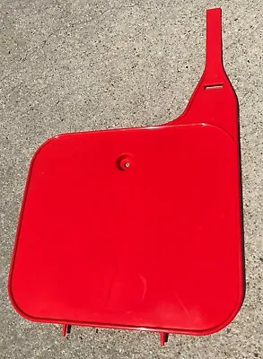 New 1984-1987 Honda CR 125 250 480 500 Front Number Plate Gloss Flash Red • $34.95