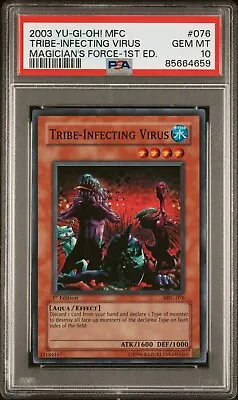 PSA 10 Yugioh MFC-076 Tribe-Infecting Virus 1st Edition • $475