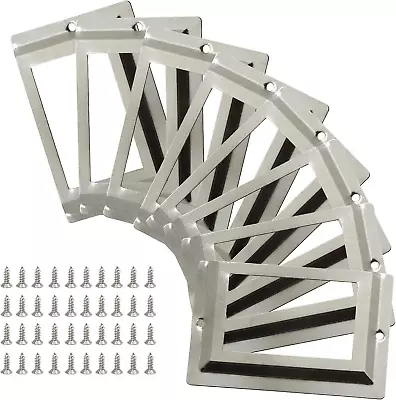 24Pcs Tag Label Holder Antique Label Holder 80Mm X 50Mm Metal Name Card Frame Fo • $15.85