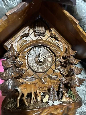 German Black Forest Cuckoo Clock 8 Day Chalet • $300
