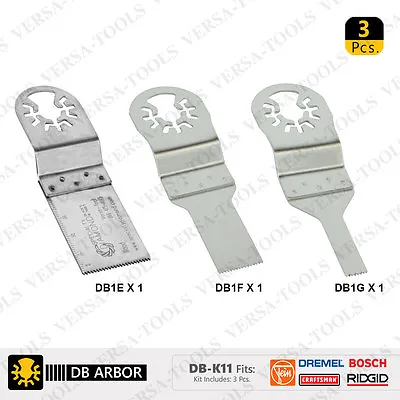 Versa-Tool DB-K11 3 Pack Versa-Tool Stainless Steel Saw Blade Set (DB1E1F1G) • $14.48
