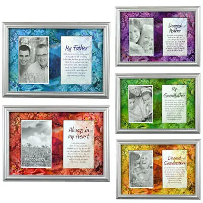 Personal Photo Frame And With Stand Picture Print Message Wall Hanging Xmas Gift • £1.99