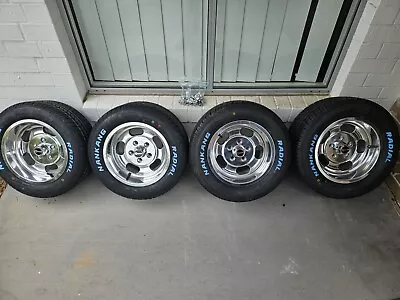 OS Sprinter NEW 13 X 7 Holden FC EK EH HD HR 205/60/13 Set 4 Inc Nuts Caps • $2395