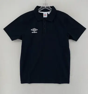 Umbro Men's Polo Shirt Size Medium Black Short Sleeve 697768 Soccer • $12.95