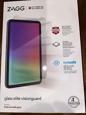 ZAGG InvisibleShield Glass Elite Visionguard Screen Protector For IPad Mini 6th • $45