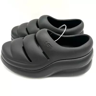 UGG Women's Sport Yeah Clog Slip On Shoes Black 1132890 Size 7 • £32.10