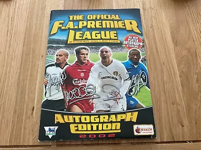 Merlin Premier  League 2002 Sticker Album With 35 Stickers • £8.50