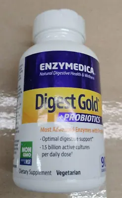 * Enzymedica Digest Gold +PROBIOTICS Dietary Supplement - 90 Capsules 2/25 #0903 • $23.99